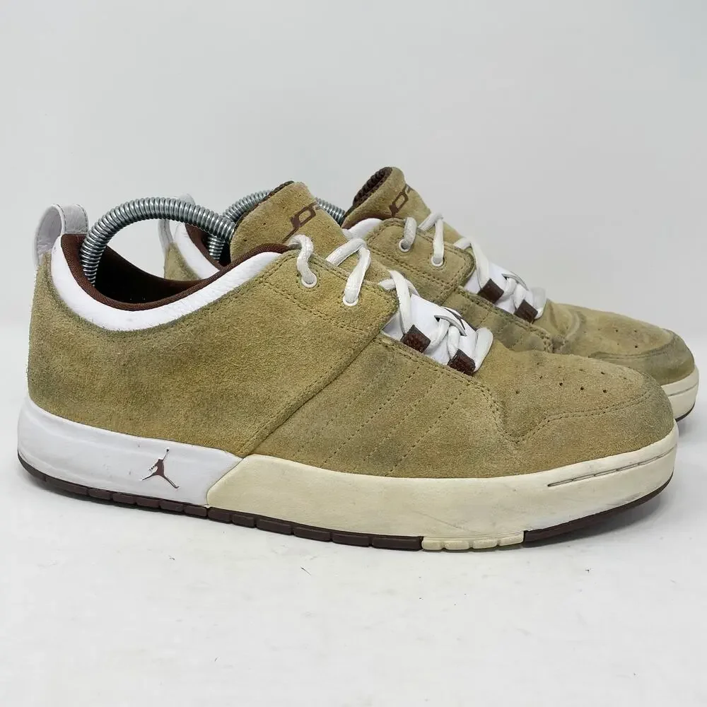 Jordan Cue Low Beige/Hay Suede Men's Size 9 *READ*